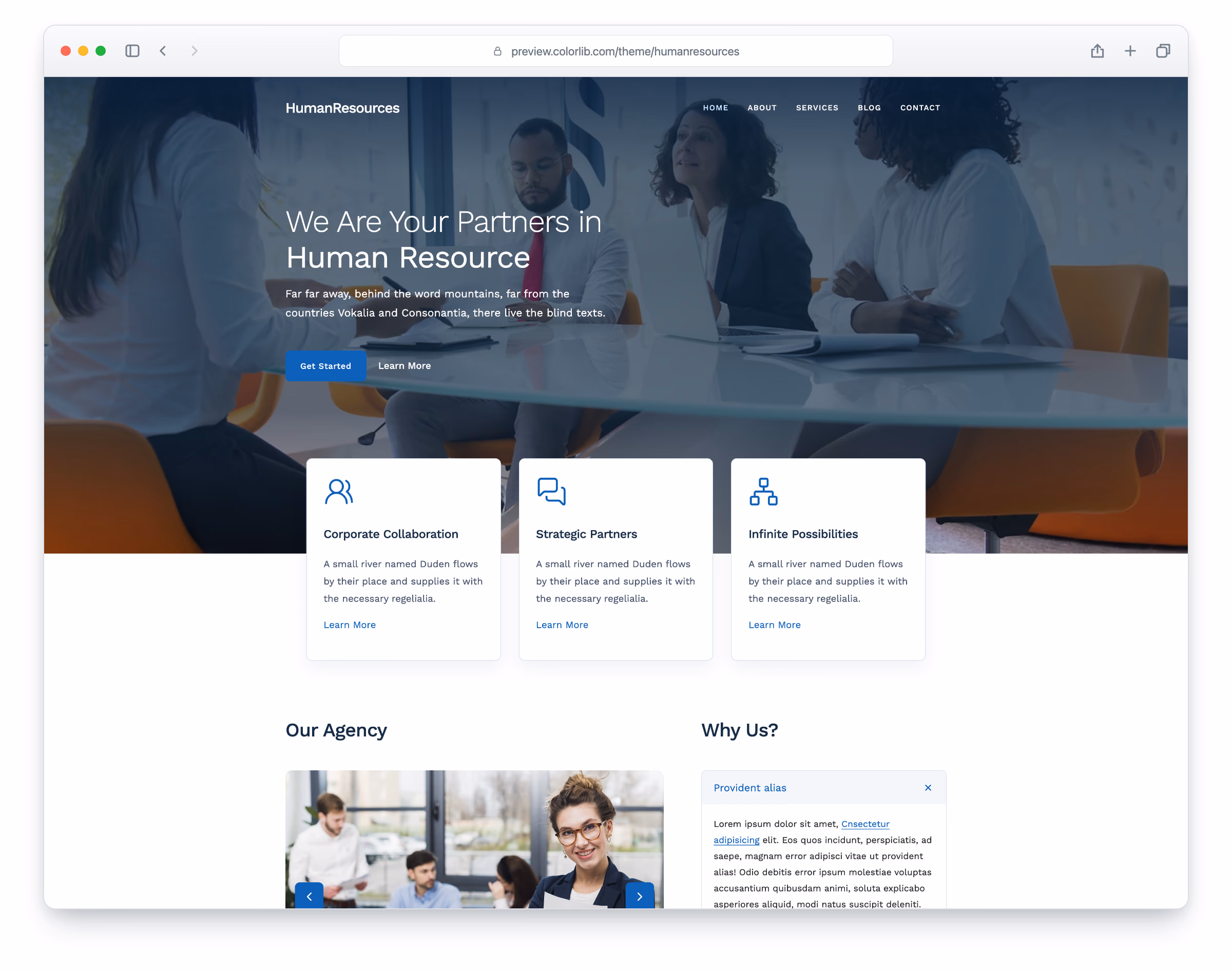 HumanResources website template