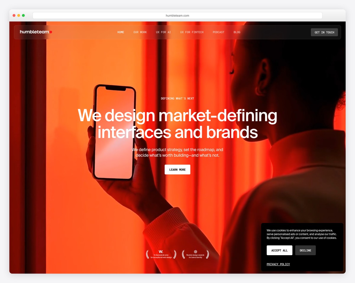 humbleteam website example