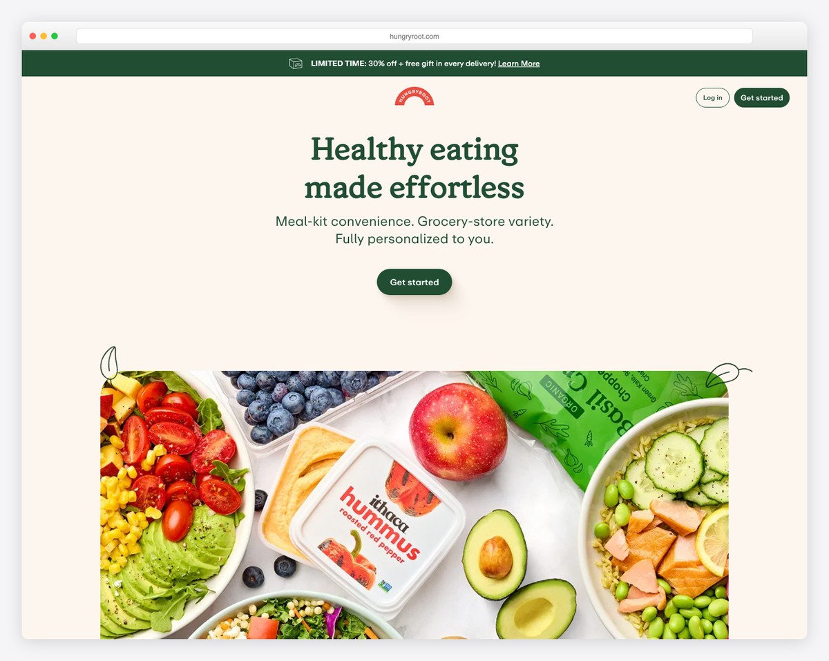 hungryroot website example