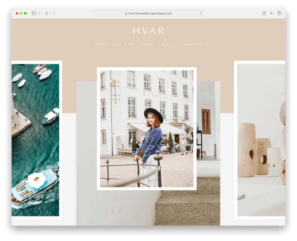 hvar squarespace lifestyle template