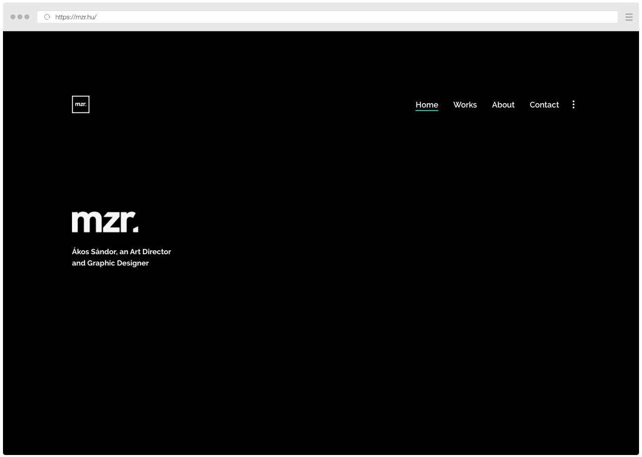 MZR website example