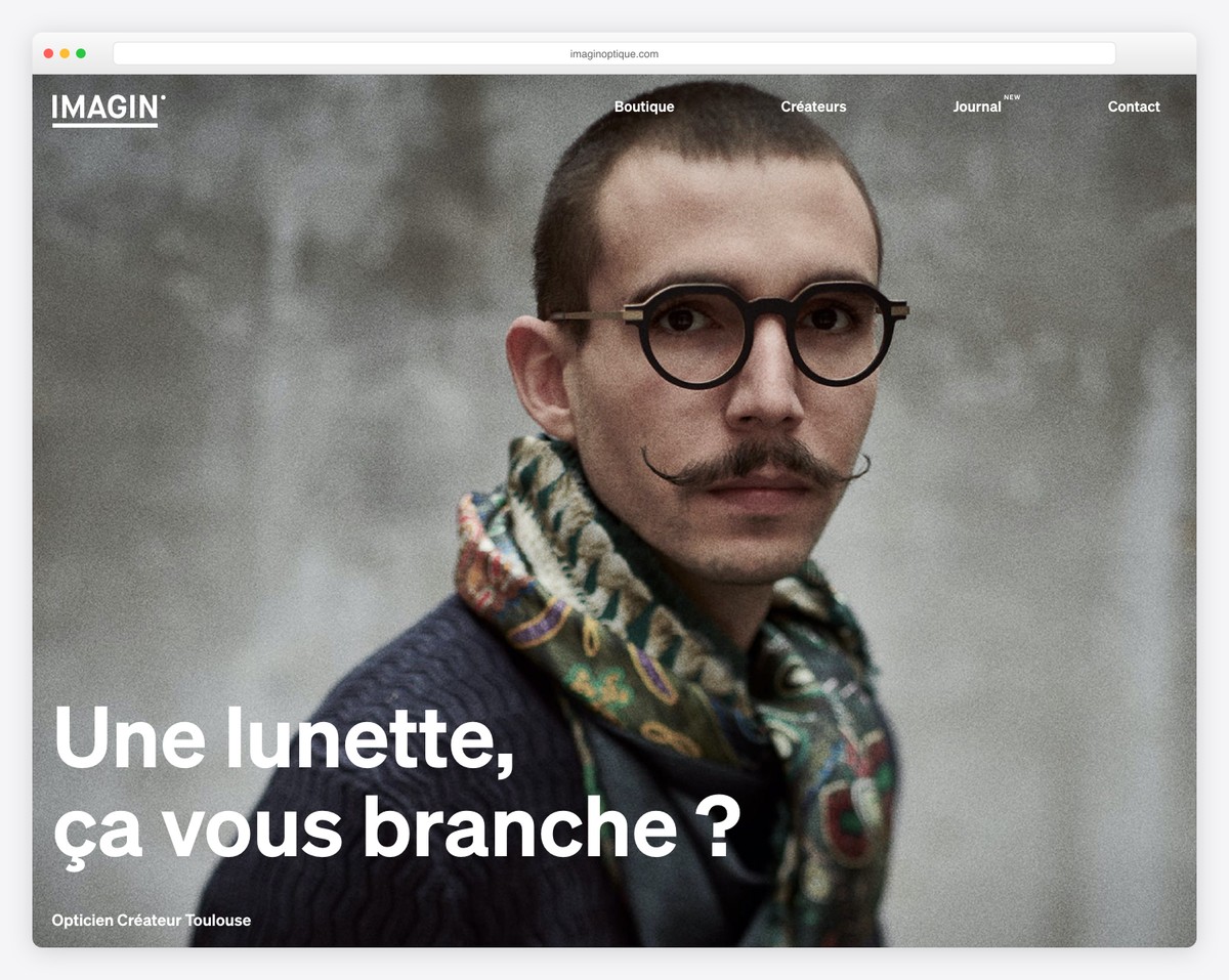 imagin optique website example