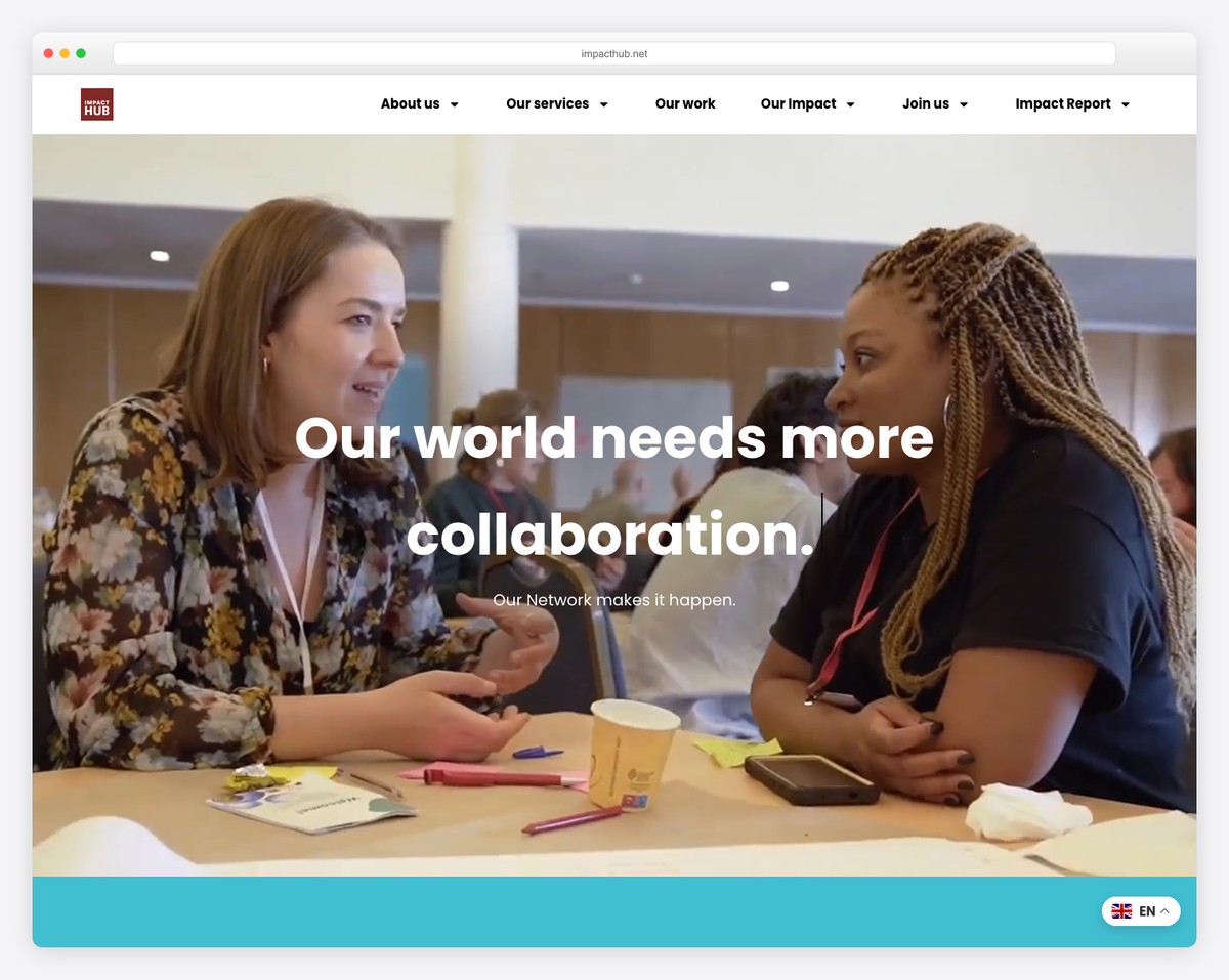 impact hub website example