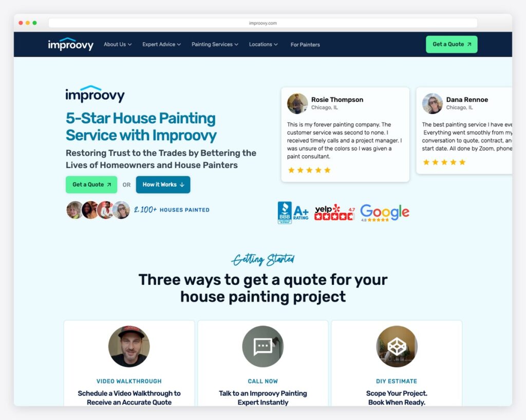 Paint Platform Examples 24 Best Painting Company Website Examples 2026 - Colorlib