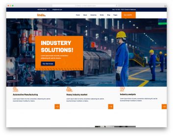Most Popular Free Industrial Website Templates 2021 Colorlib
