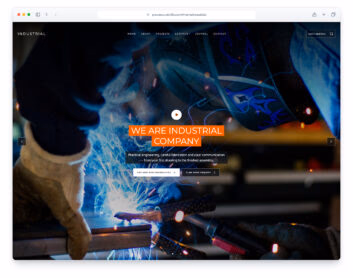 Industrial website template