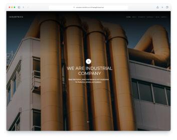 Industries website template