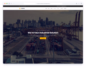 Industry website template