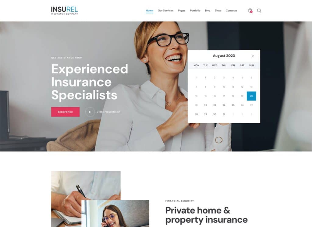 InsuRel - Insurance & Finance WordPress Theme