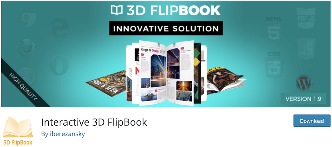 interactive 3d flipbook