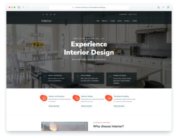 Interior Design website template