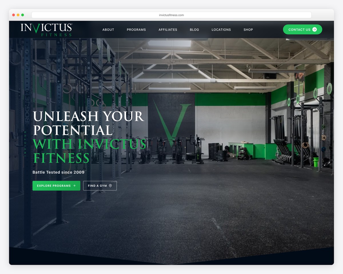 invictus fitness san diego crossfit website
