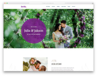 Invits website template