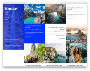 Ionize website template