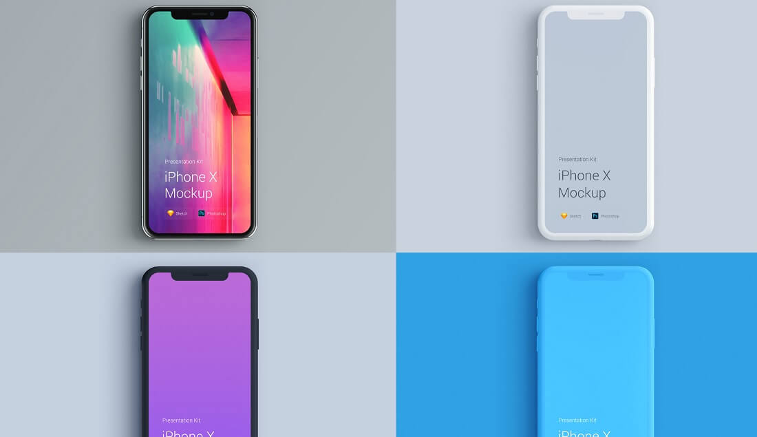 iphone x mockup changeable color