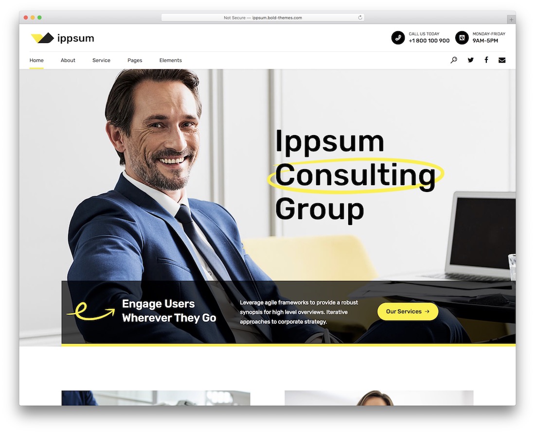 ippsum consulting wordpress theme