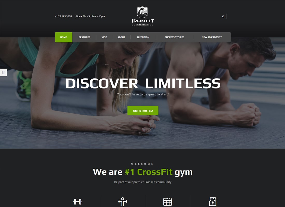 Ironfit | Fitness, Gym and Crossfit WordPress Theme