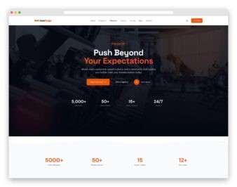 IronForge website template