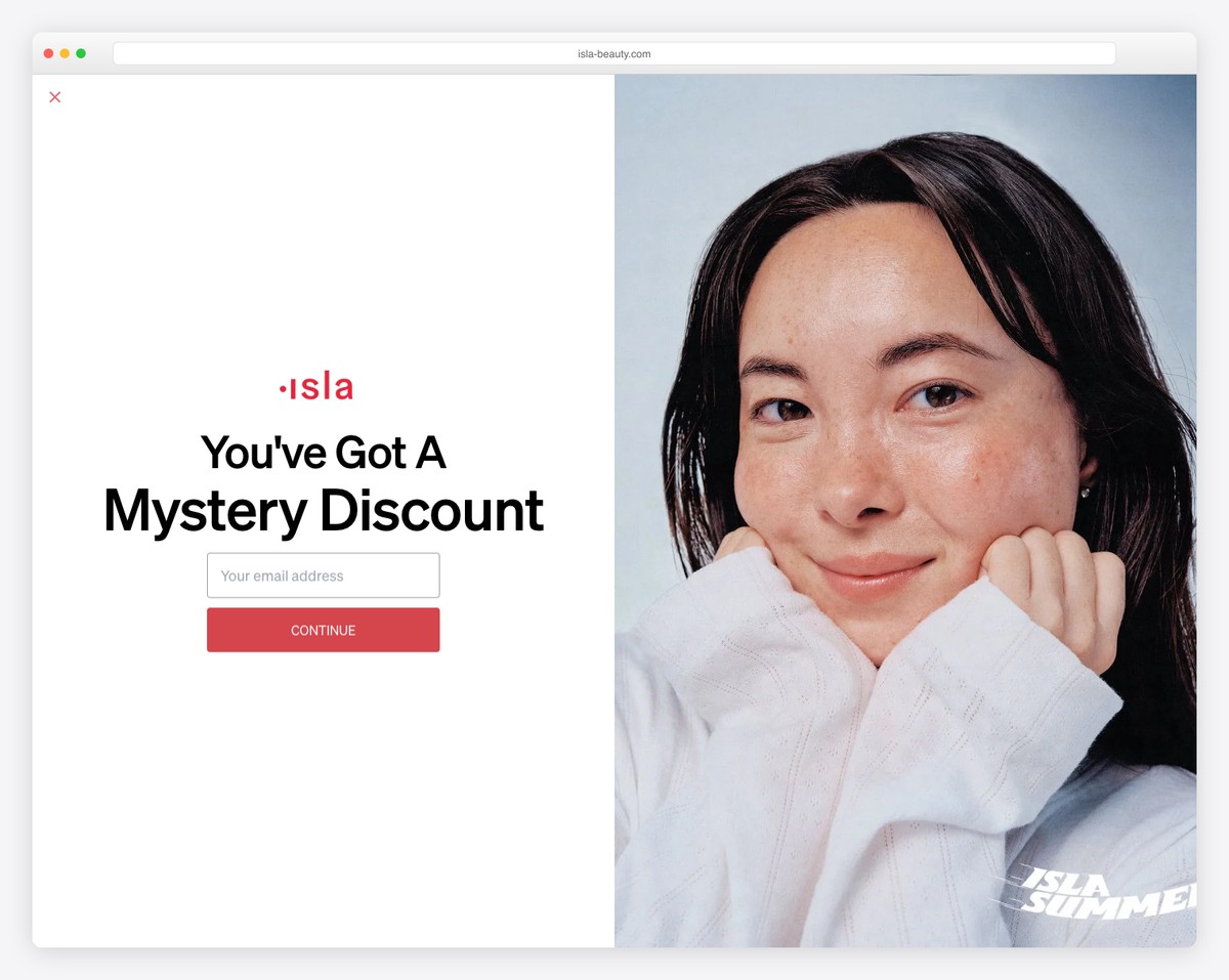 isla beauty website example