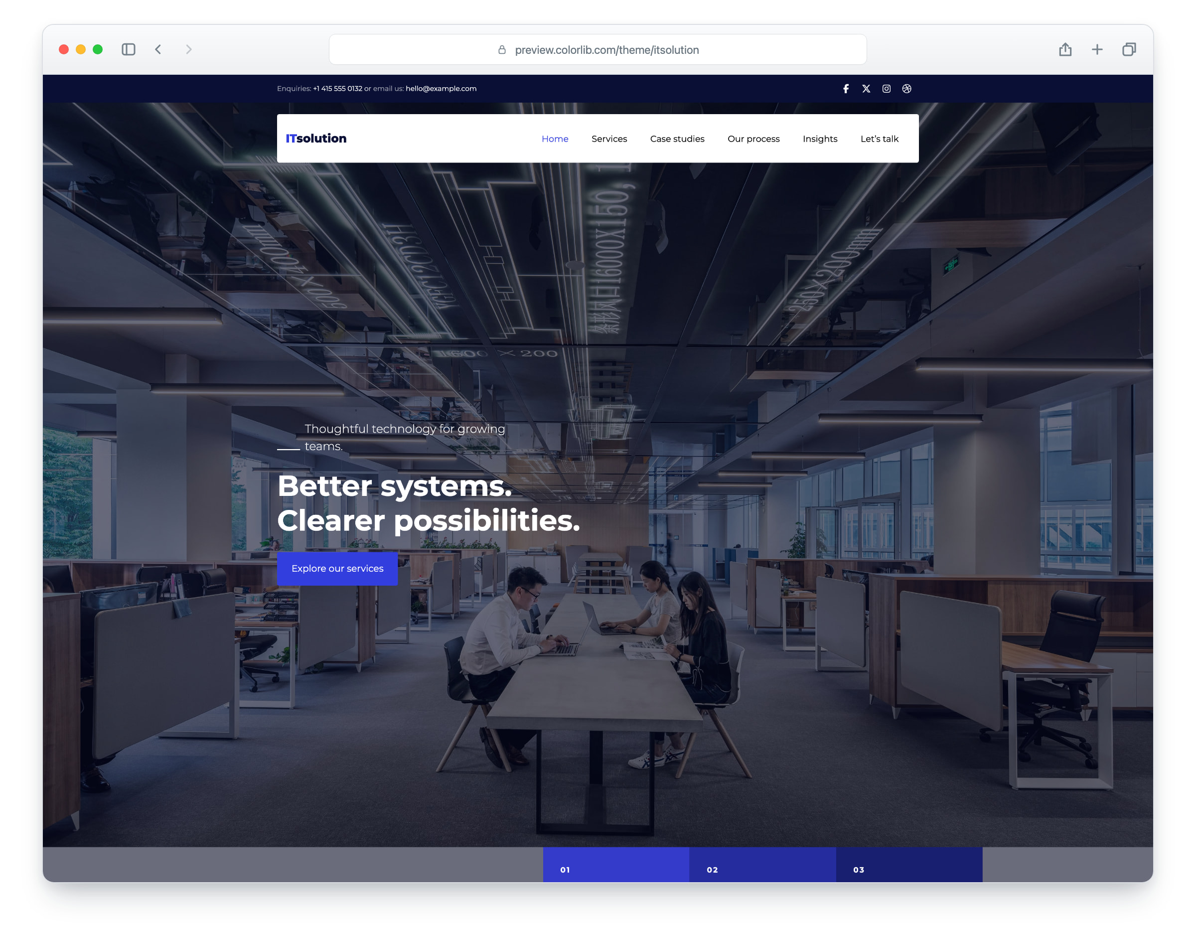 IT Solution website template