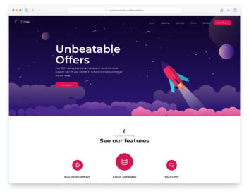 ITHost website template