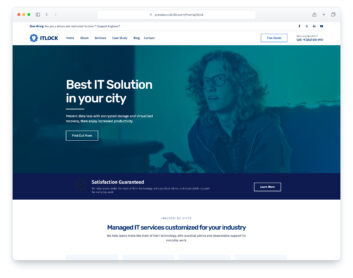 Itlock website template