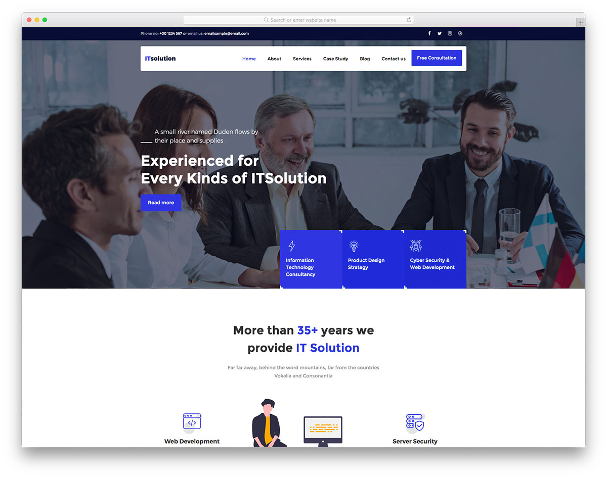 It Solutions Website Template Free It Solutions Website Template Free