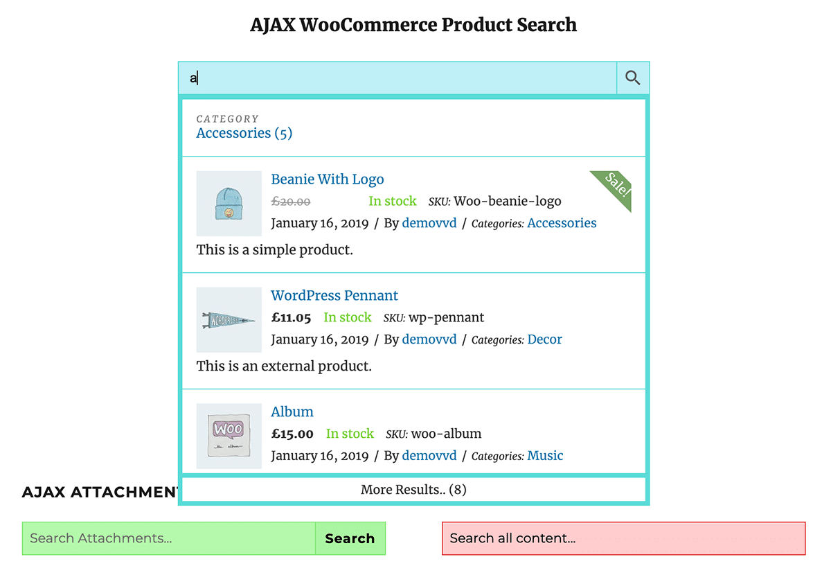 IvorySearch - Ajax product search for WooCommerce