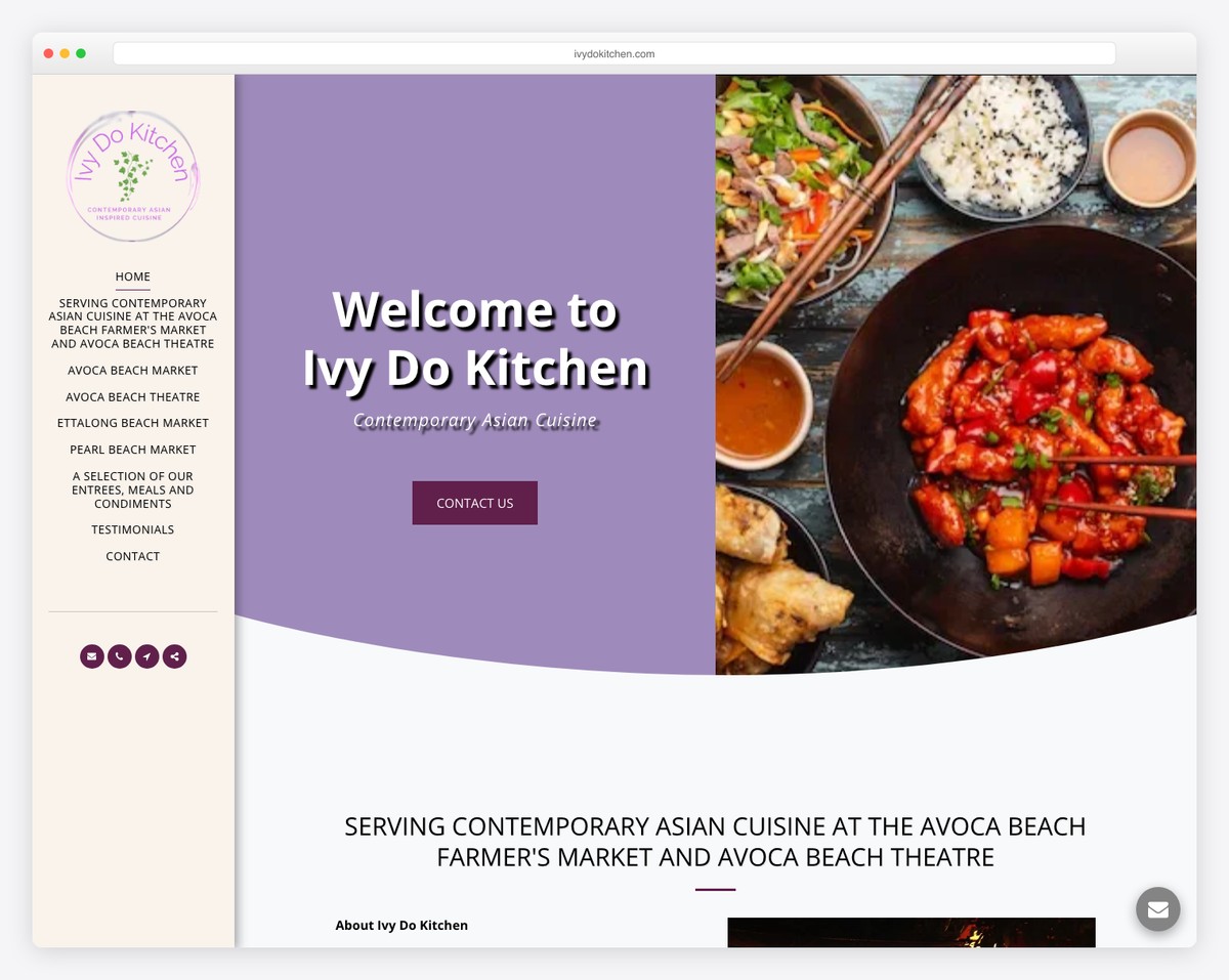 ivy do kitchen site123 website