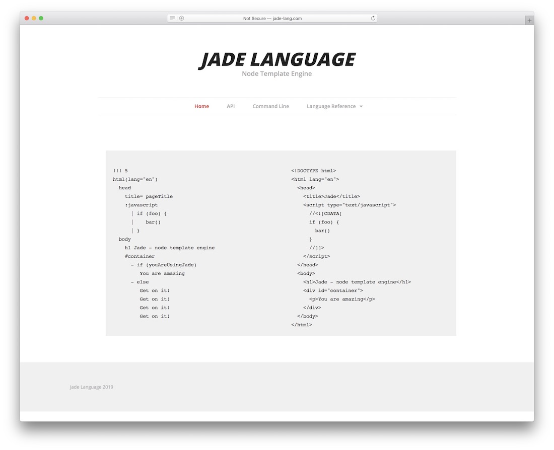 jade language