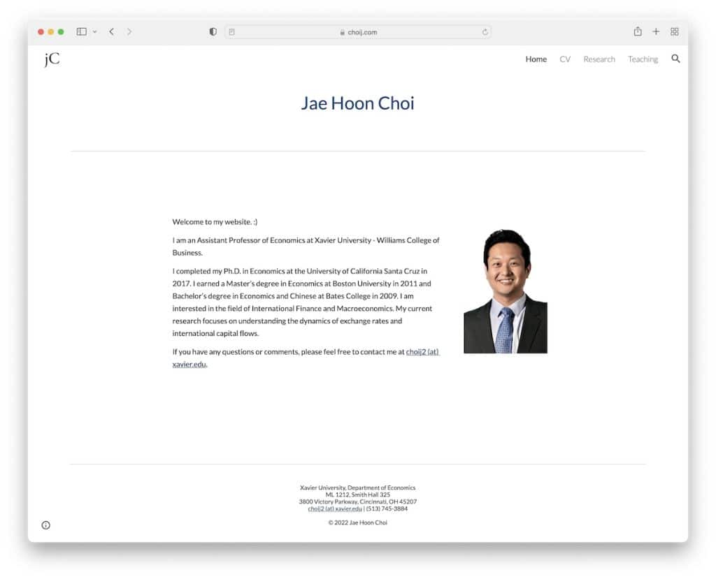 jae hoon choi google site example