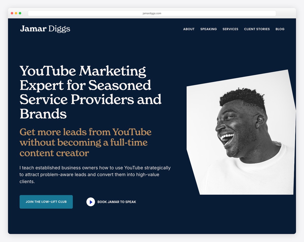 jamar diggs personal website example