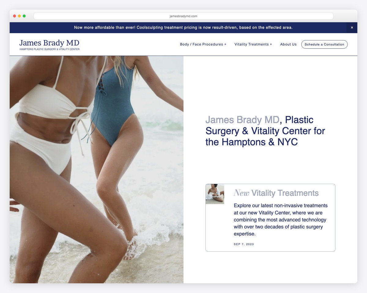 james brady md website example