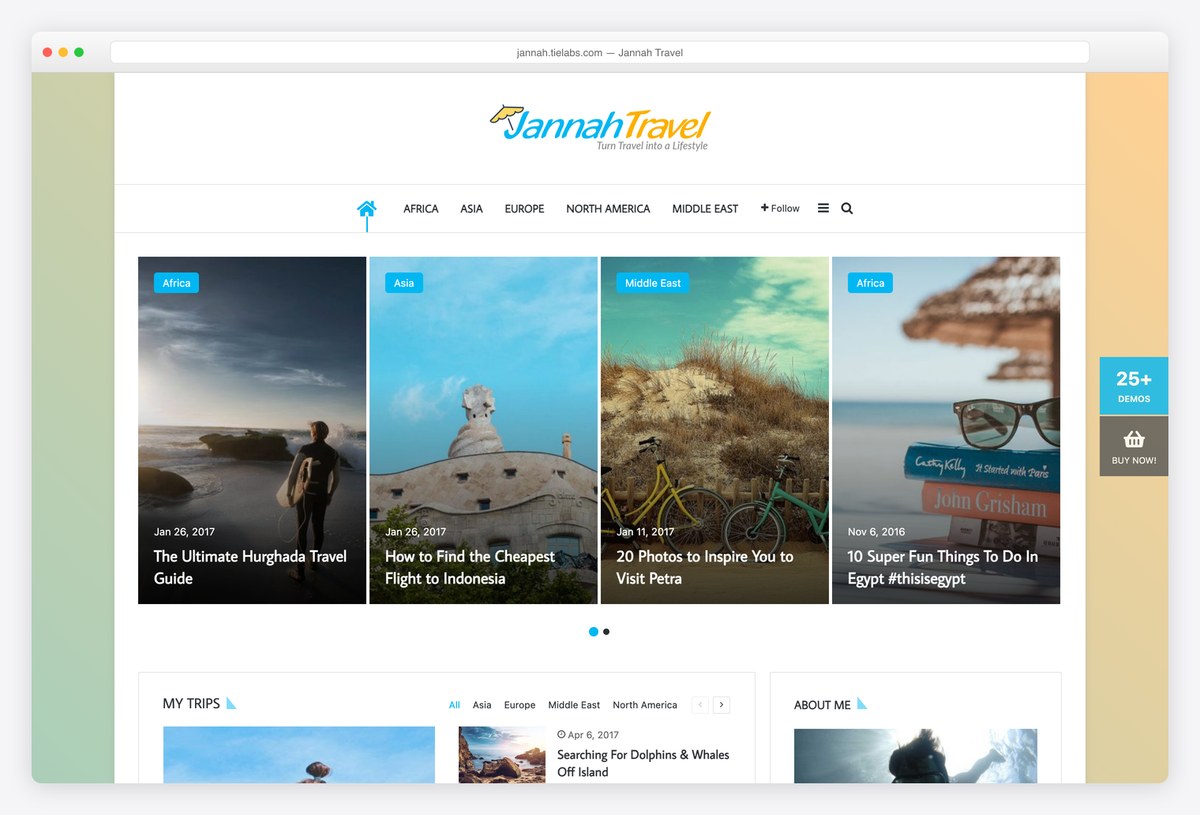 Jannah Travel demo site