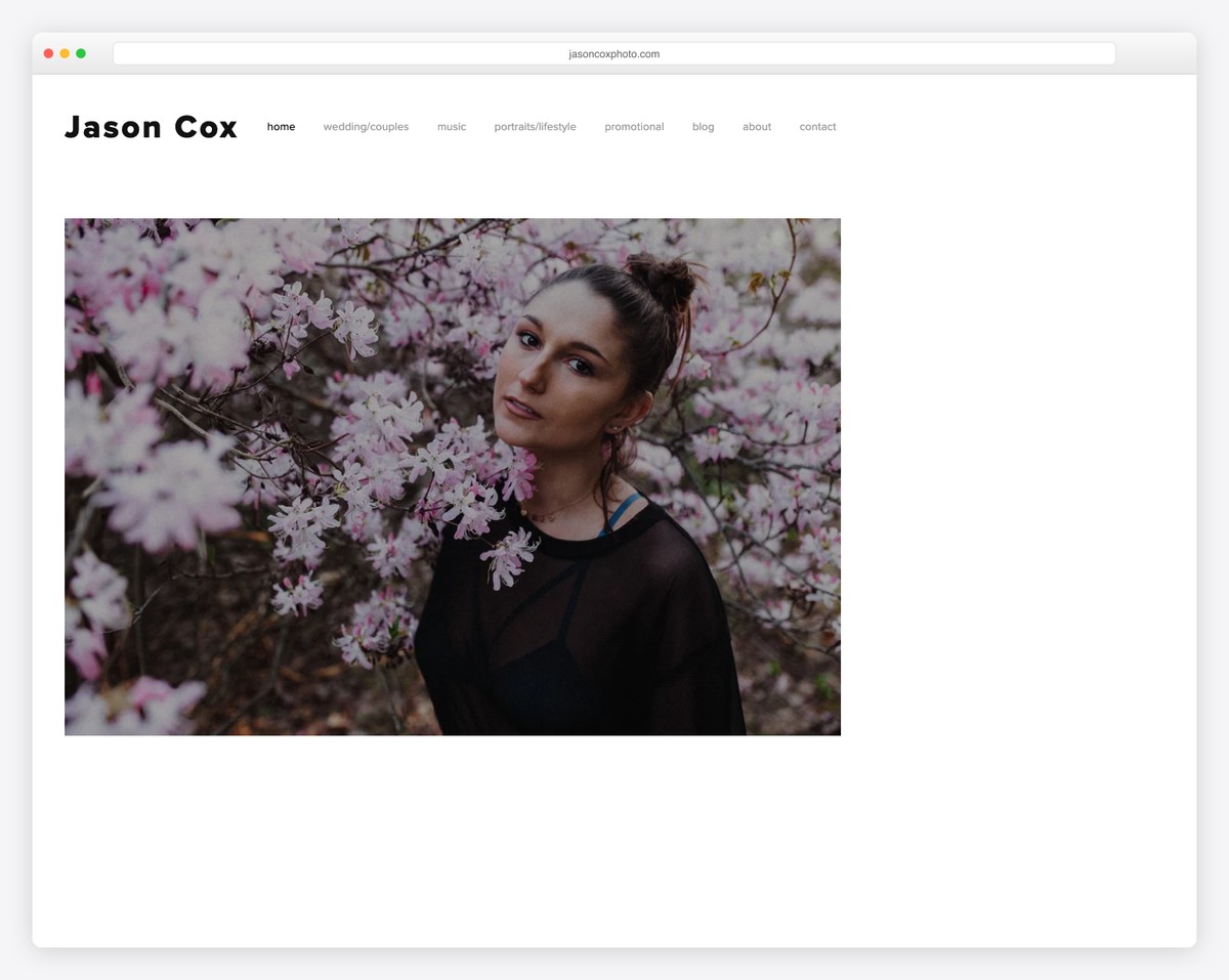 jason cox website example