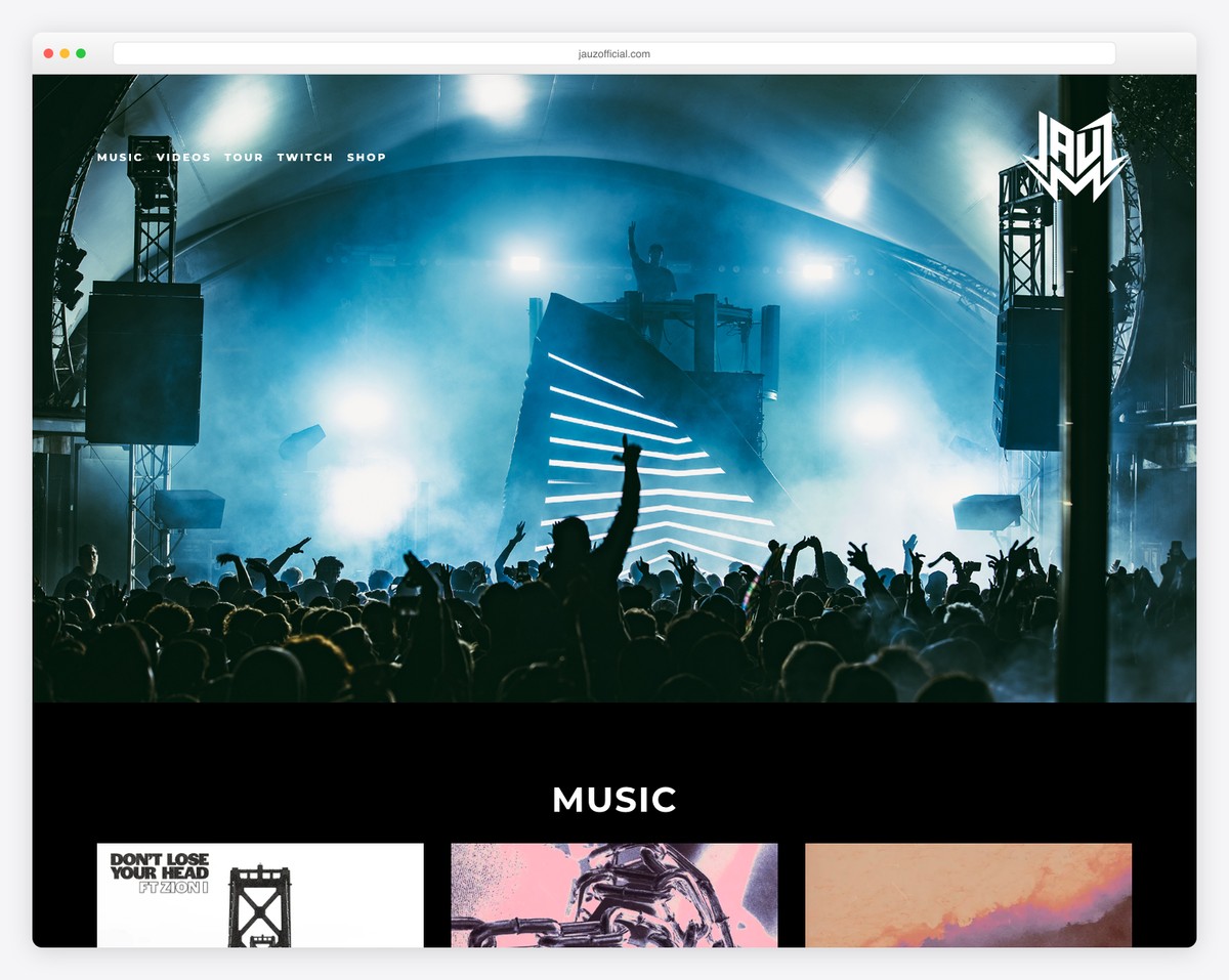 jauz dj website