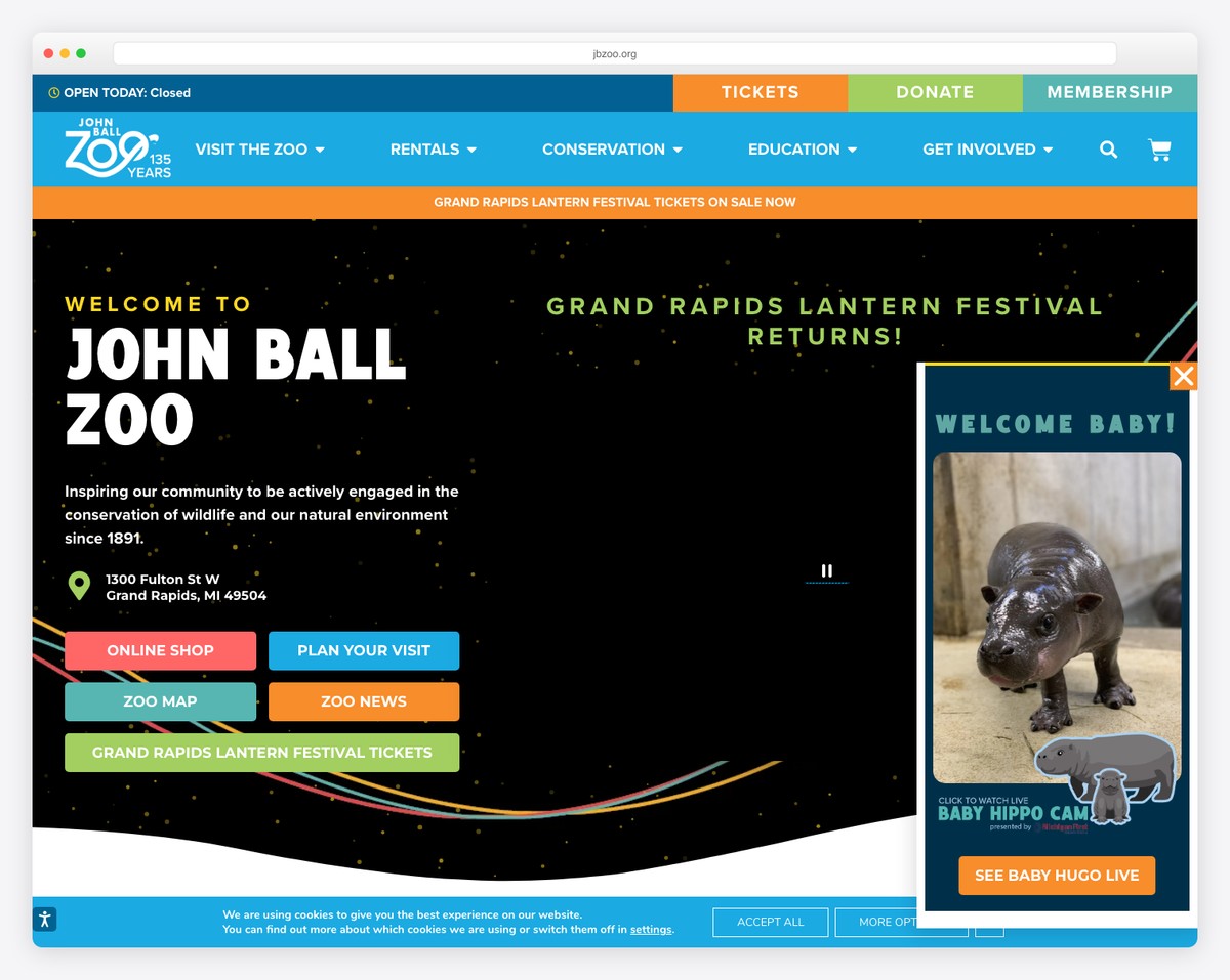 John Ball Zoo website
