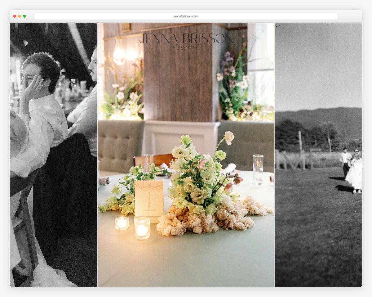 jenna brisson wedding website