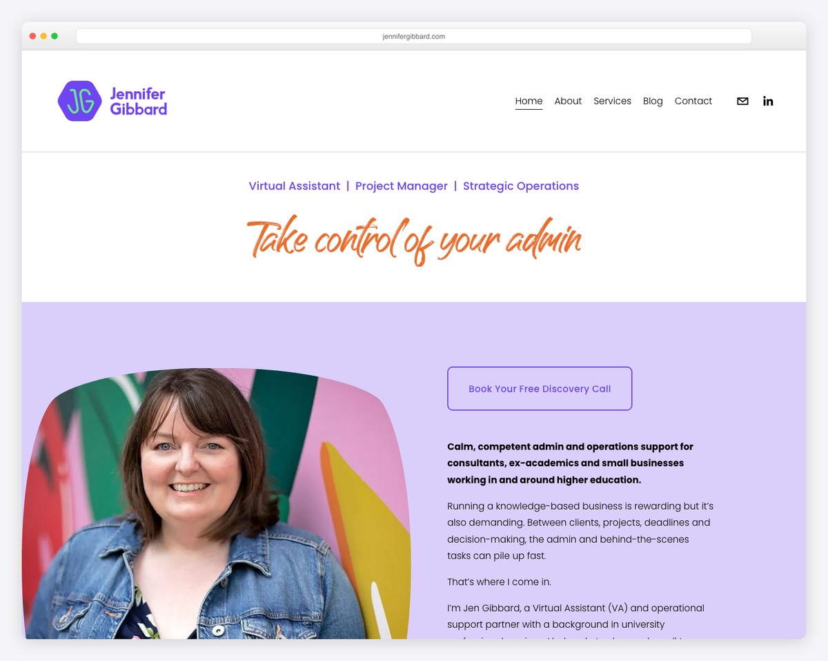 jennifer gibbard va website example