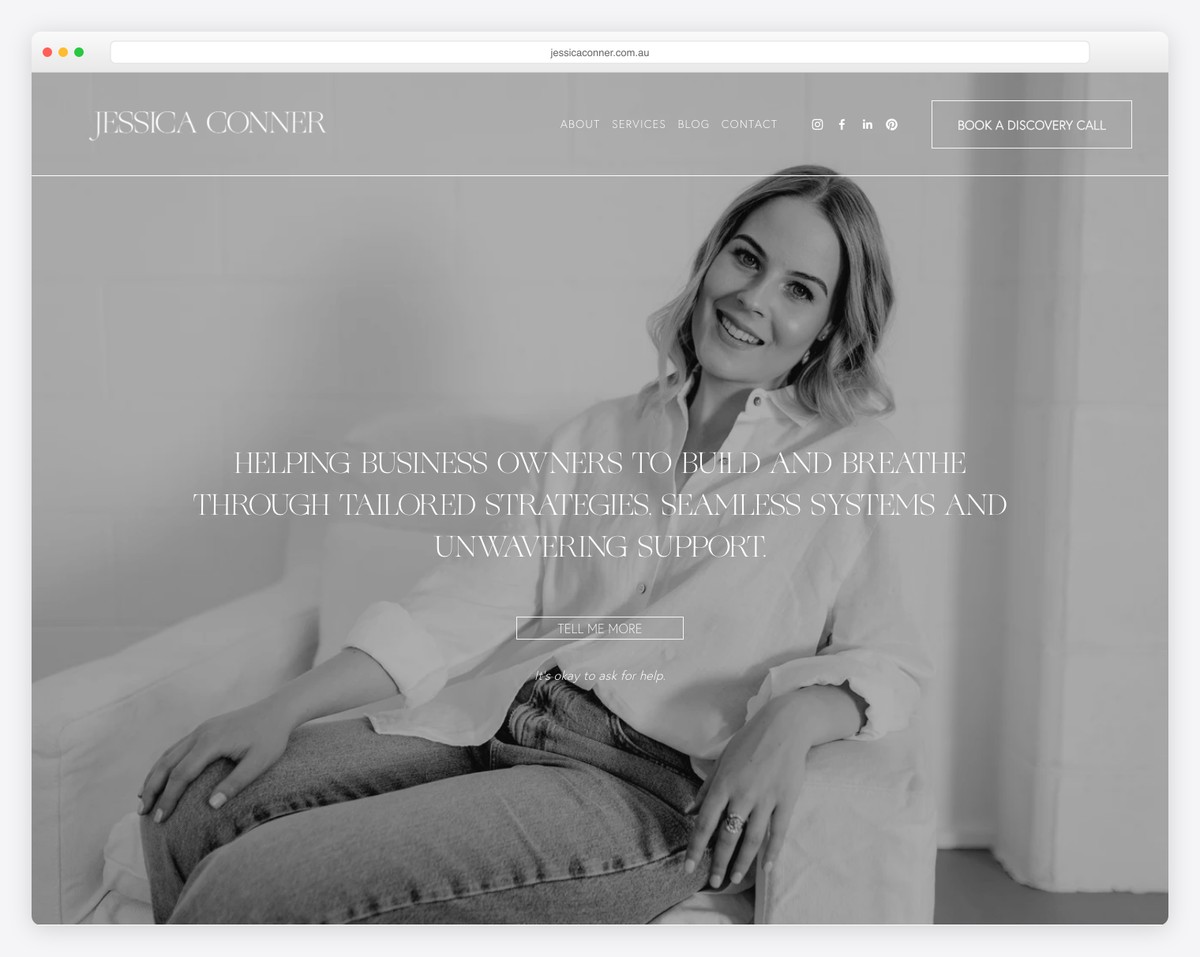 jessica conner website example