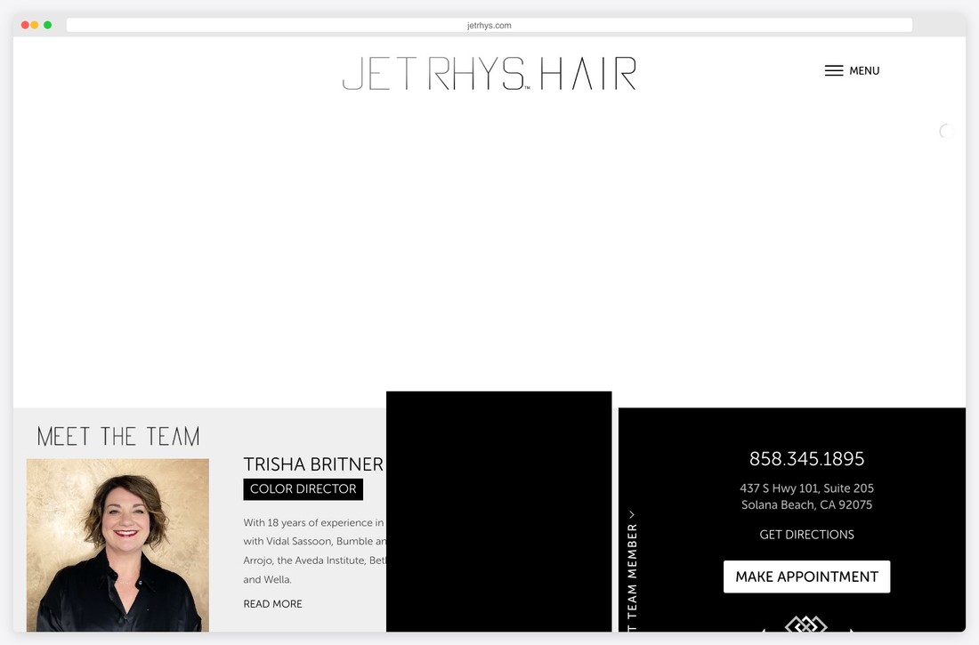 jet rhys website example