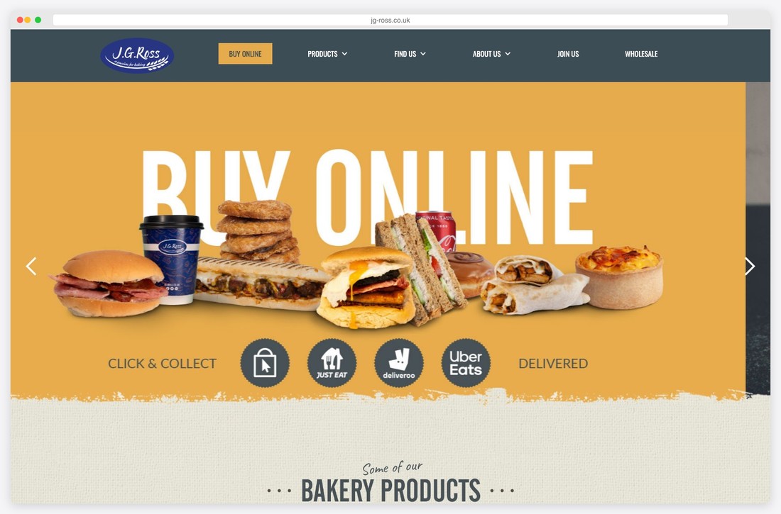 jg ross website example