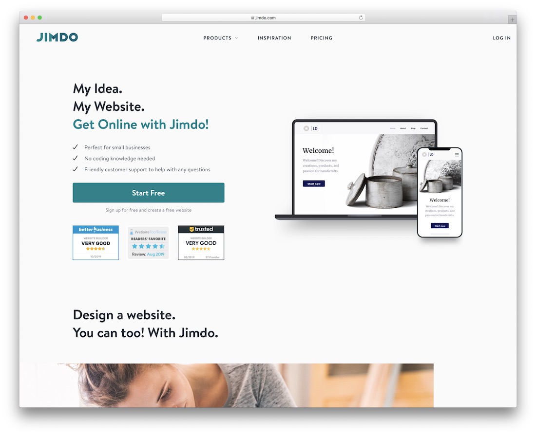jimdo wedding website builder