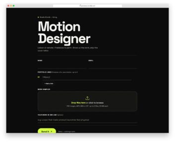 Job Application Form V07 free HTML and CSS snippet by Colorlib