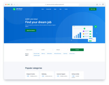 Job Board 2 website template