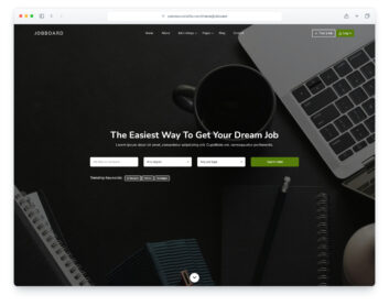 Jobboard website template