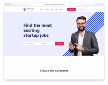 Jobfinderportal website template