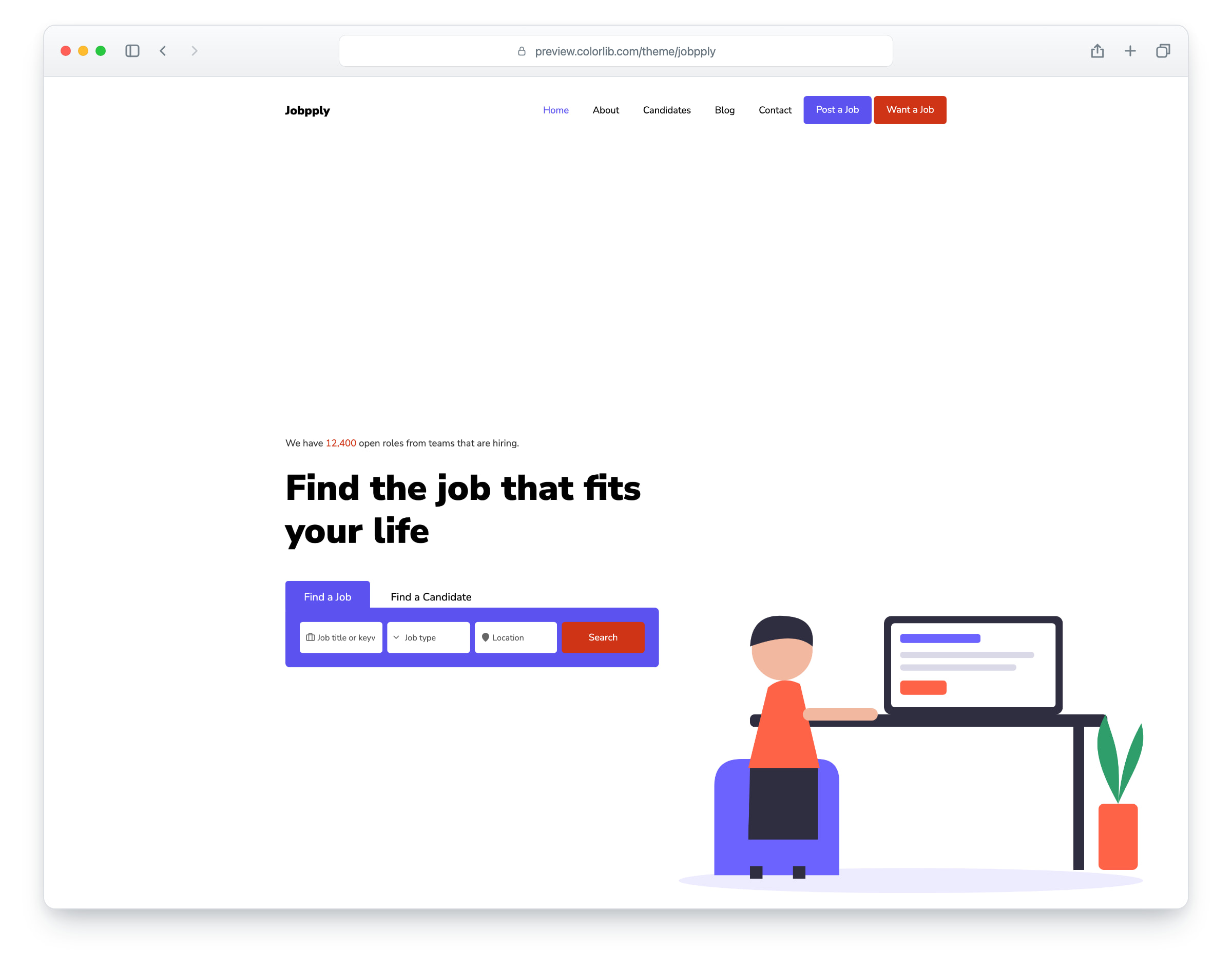 Jobpply website template