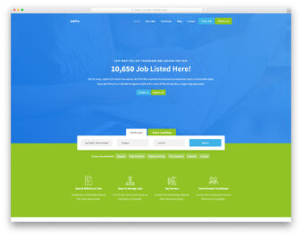 JobPro website template