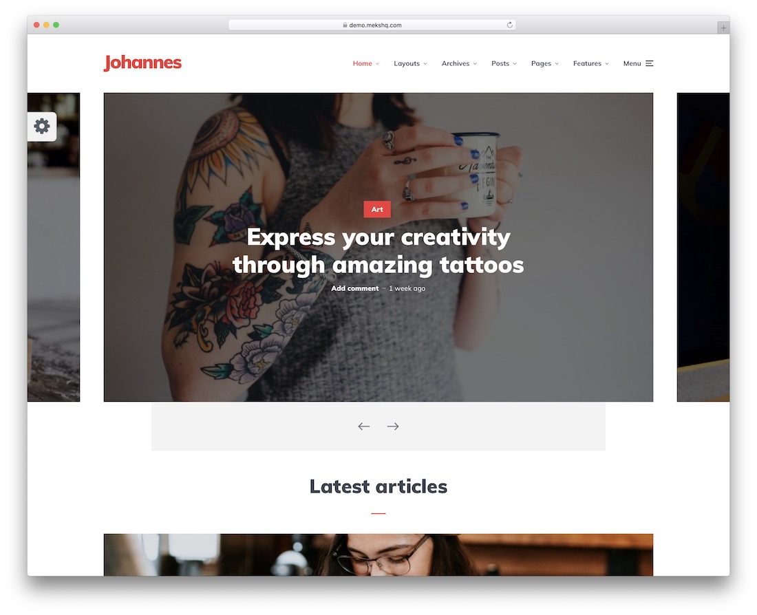 johannes mobile-friendly website template